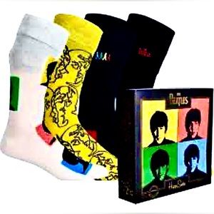 New Happy Socks THE BEATLES Gift Set M/L 4 Pack $75
